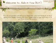 Tablet Screenshot of kids-in-tow.com